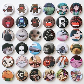 뱃จ์ Meme ลายการ์ตูนและสัตว์น่ารัก 76 แบบ แผ่นโลหะคลีขาร์ด .ACCESSORY