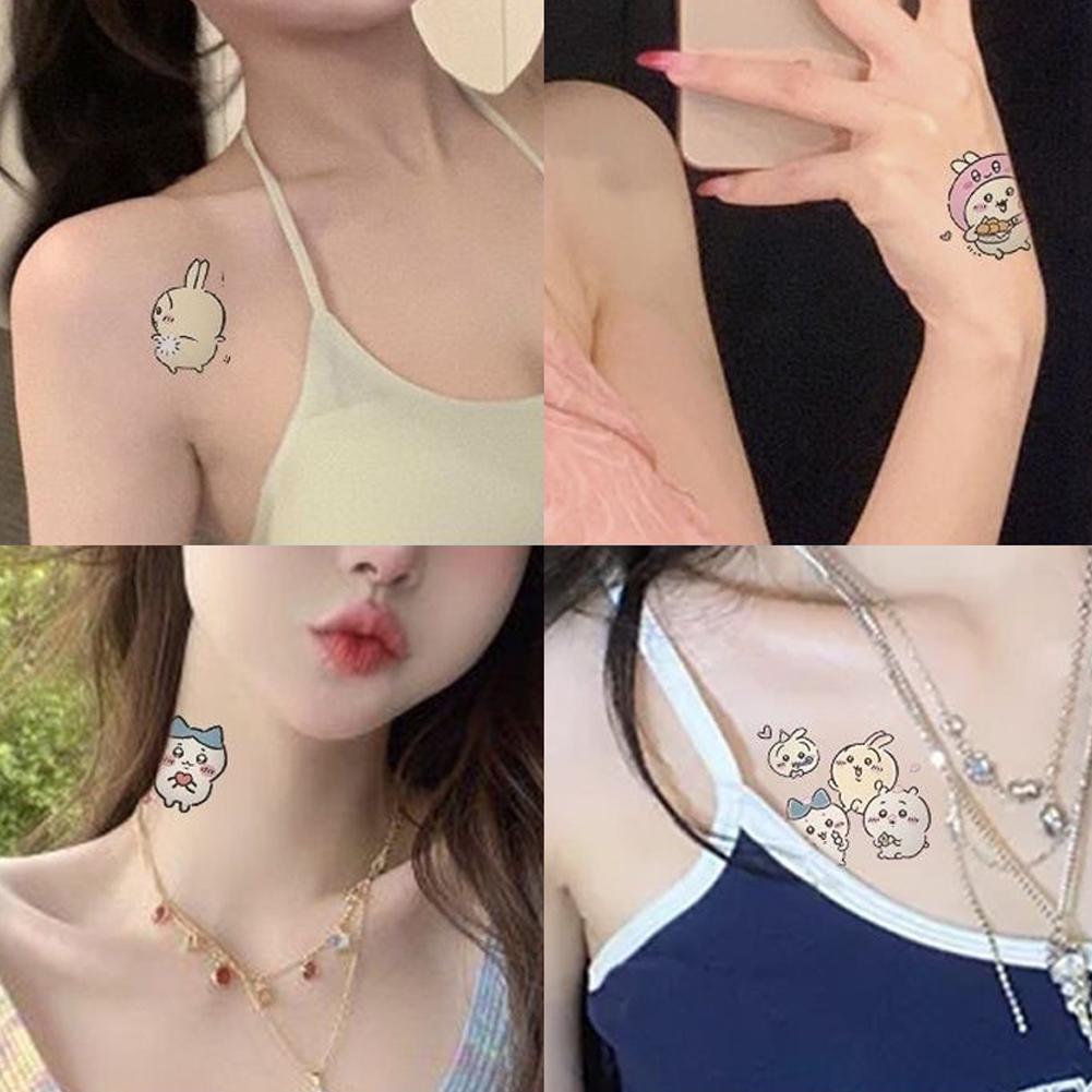 creative Cute Ji Yi Ka Wa Cartoon Tattoo Stickers Stickers Tattoos Temporary Couple C3y7
