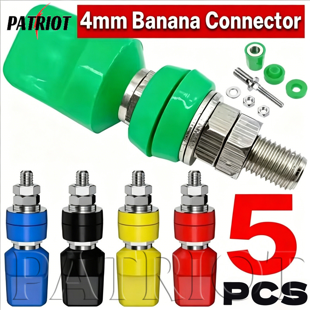 [AUTO & 3C] 1/5PCS - 4mm Banana Jack Socket Pure Copper Terminal 20A Binding Post Banana Plug Connec