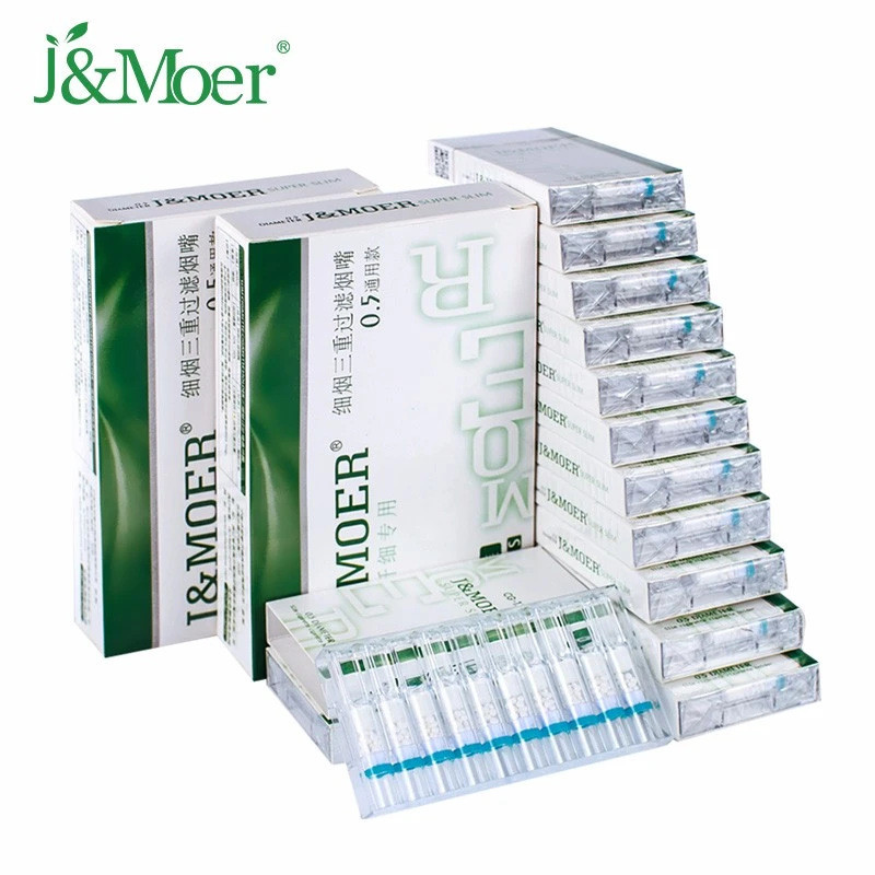 Moore Fine Tip Triple Filter ตัวกรองบุหรี่ทั่วไปหนึ่งตัวกรองหญิง