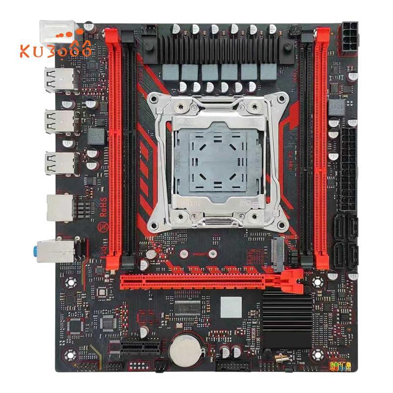 X99 เมนบอร์ด X99 P3 LGA2011 Q57 ชิปเซ็ตเมนบอร์ด Gigabit Ethernet รองรับ 4x DDR3 RAM พร้อมสล็อต M.2 N
