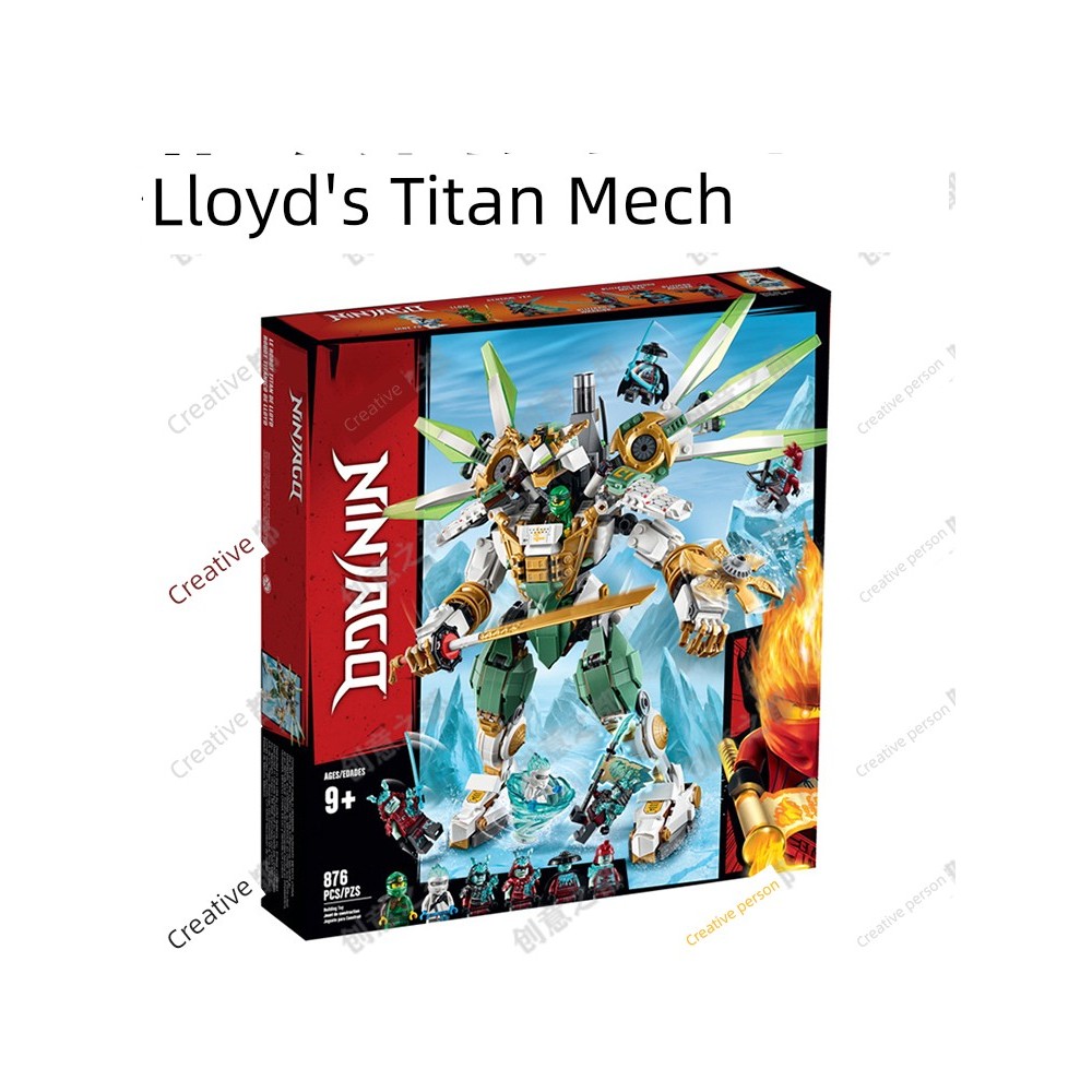 ninjago เลโก้ Ninjago Ninjago Series Lloyds Titan Mecha 70676 Building Blocks Exile King Castle ของเ