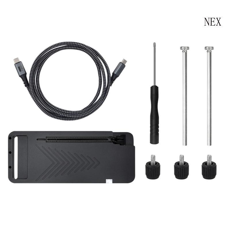 NEX แท่น GPU ภายนอก USB4 0 Type C ที่มีประสิทธิภาพ 40Gbps รองรับ RTX3060 GTX1060 กําลังชาร์จย้อนกลับ