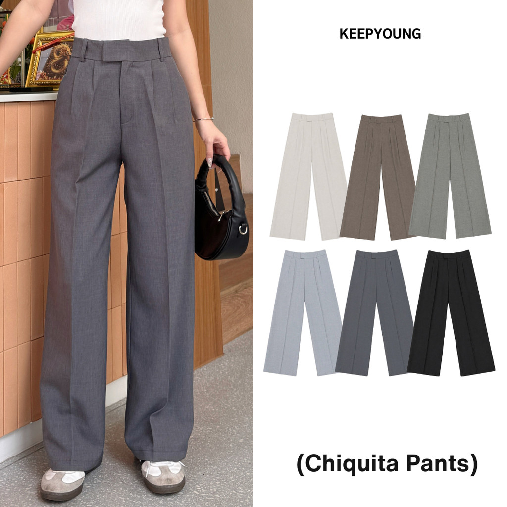 ป้ายยาแรง! รีวิว KEEPYOUNG กางเกงผ้าโซดาทรงกระบอกขอบยื่น ใส่ได้ทุกโอกาส ดูดีมีสไตล์!