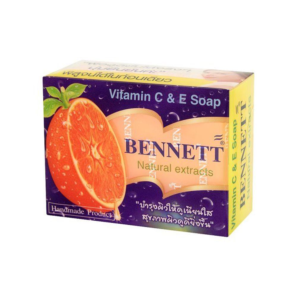 [สินค้าส่งด่วน] เบนเนทสบู่วิตามินอีสูตรซี+อี 130ก BENNETT BAR SOAP VITAMIN E C+E 130G
