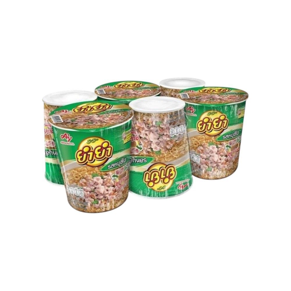 [สินค้าส่งด่วน] ยำยำคัพเต็มคำ รสหมูสับ60ก.X6 YUMYUM CUPTEMTEM MOOSUB 60G.X6