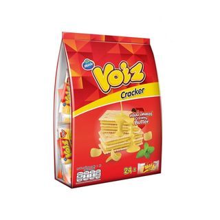 [สินค้าส่งด่วน] วอยซ์แครกเกอร์ครีมมี่บัตเตอร์ 8ก. X 24 VOIZ CRACKER CREAMY BUTTER 8G. PACK24