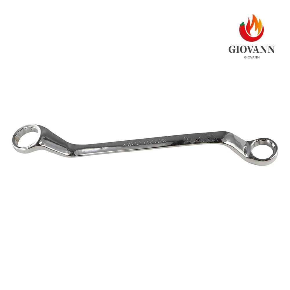 GIOVANNI ประแจปลายกล่องคู่, 45 องศาเมตริก Offset แหวน Spanner, มัลติฟังก์ชั่น Chrome เหล็ก Offset Handle 6-27 มม. Torx Spanner การบํารุงรักษาฮาร์ดแวร์