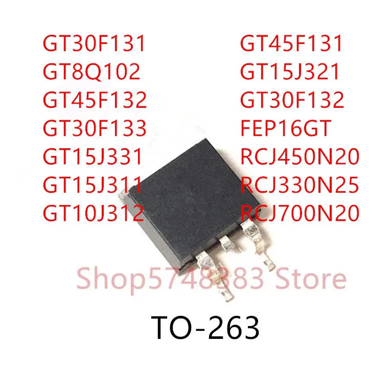 5PCS GT30F131 GT8Q102 GT45F132 GT30F133 GT15J331 GT15J311 GT10J312 GT45F131 GT15J321 GT30F132 RCJ450