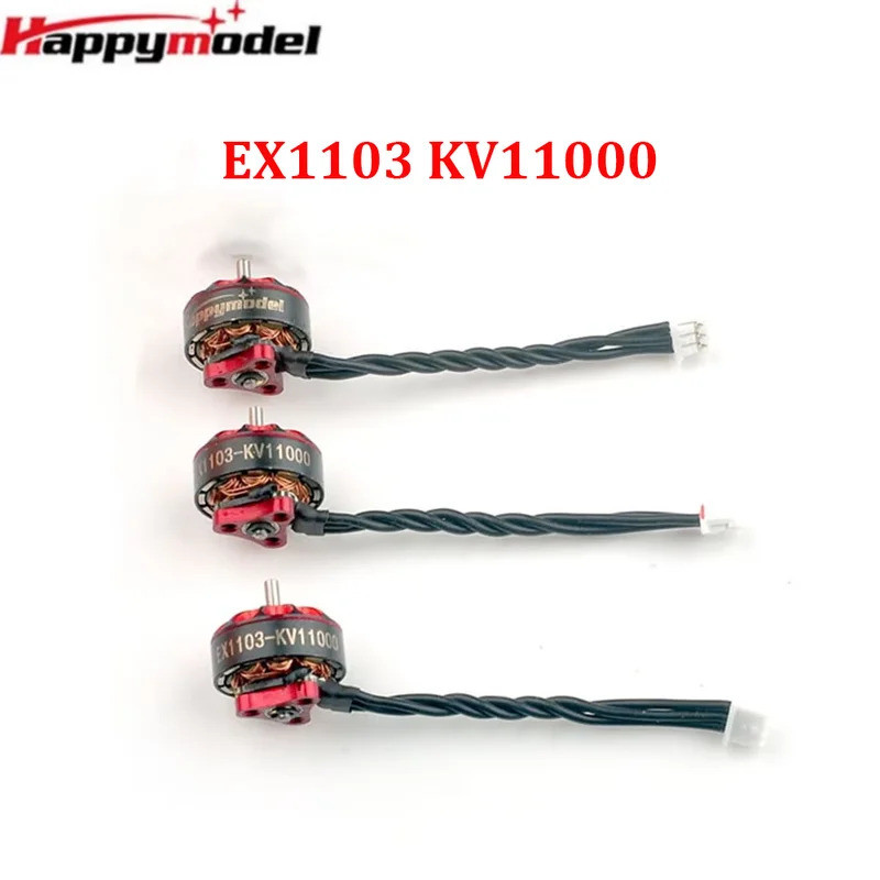 HB 1PCS HappyModel EX1103 KV11000 1-2S มอเตอร์ไร้แปรงสําหรับ Bassline 2S Micro 90 มม.FPV Drone DIY อ