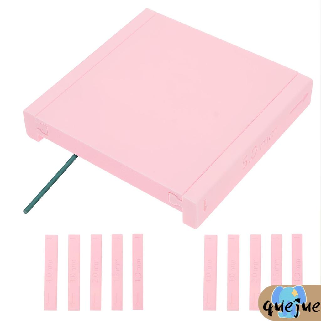 Clay Tube Hoop Roller Guide Set 6 ความหนา 1.0 มม.-5.0 มม.Reusable Polymer Clay Rolling เครื่องมือ SHOPQJC5399