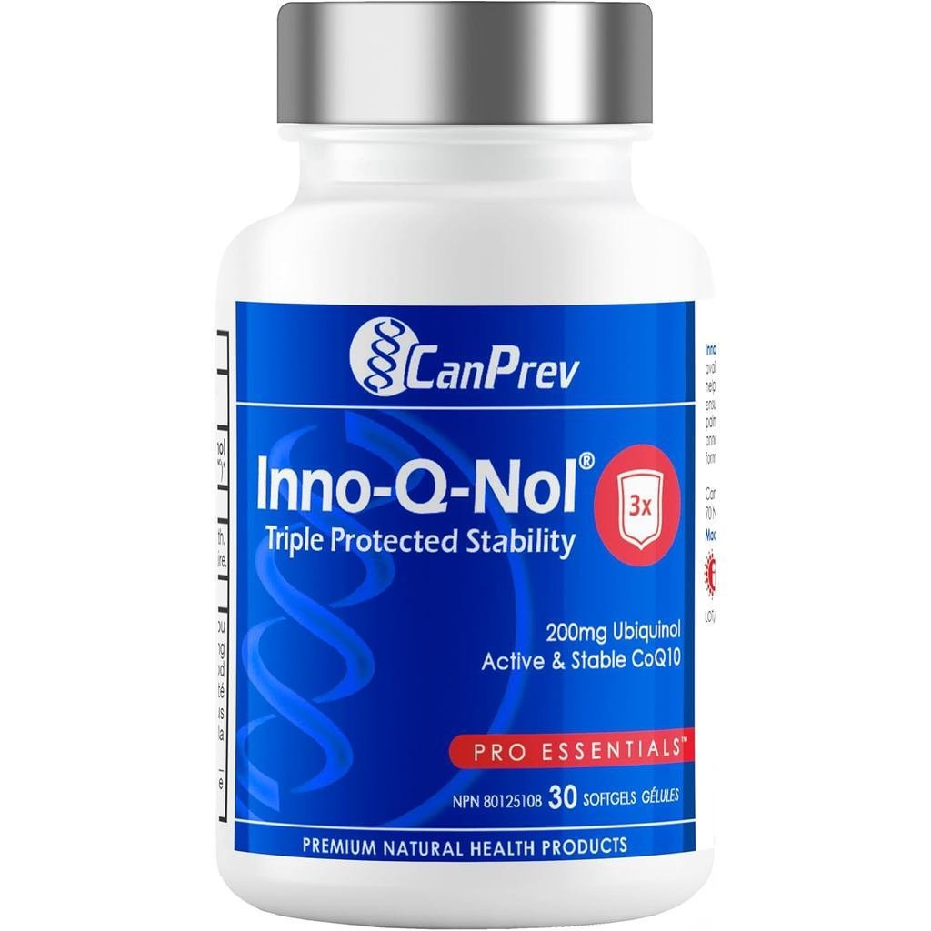 CanPrev - Inno-Q-Nol, 30 ซอฟท์เจล 30 วันซัพพลาย - Ubiquinol 200mg, อาหารเสริม Coenzyme Q10, Q10 Coen