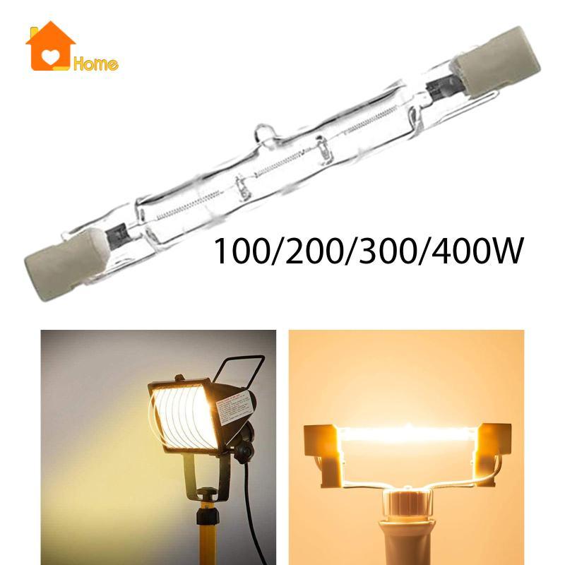 [นานาaa] หลอดไฟฮาโลเจนหรี่แสงได้ R7S Linear Double Ended Bulb Warm White Security Lamp สําหรับแสงภูม