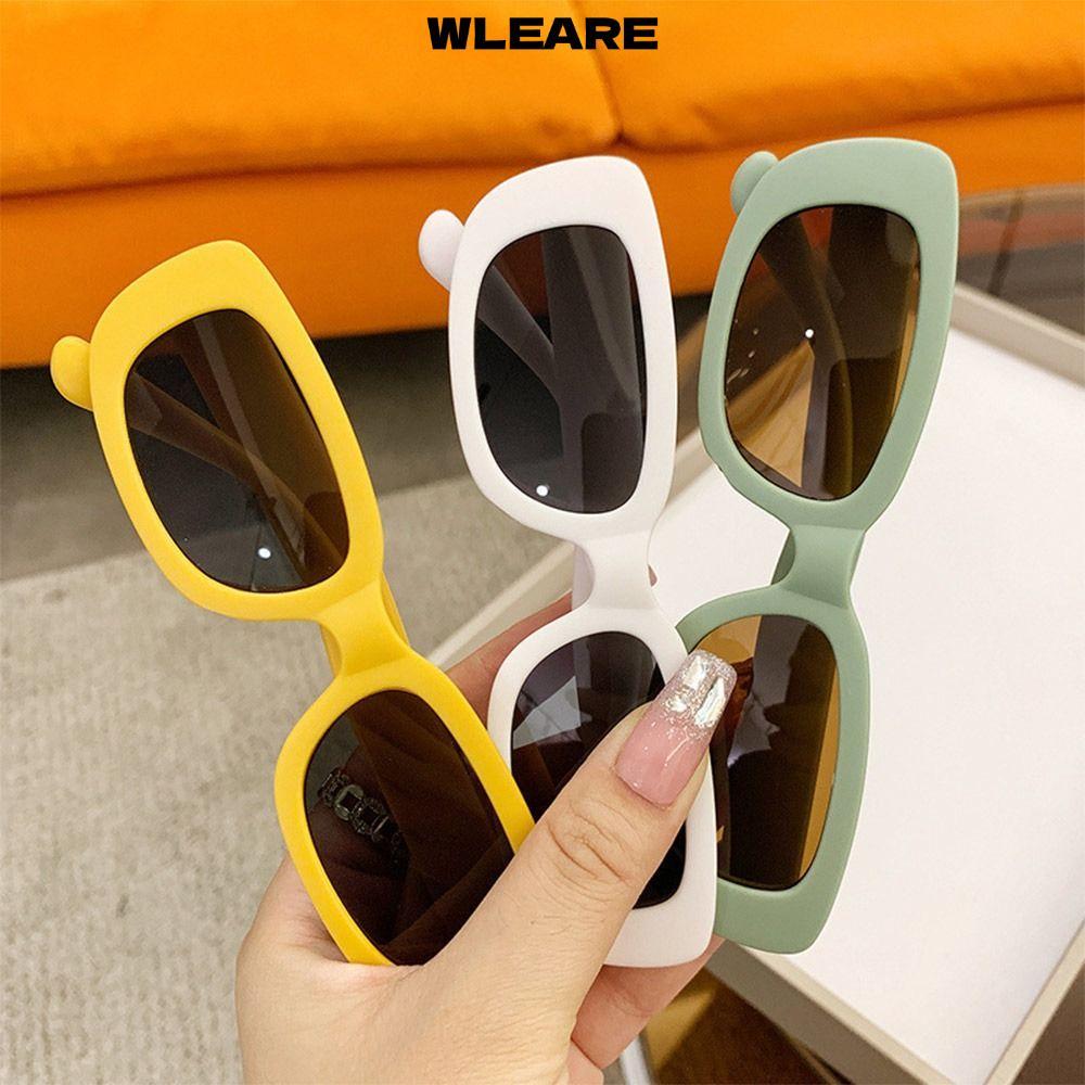 WLEARE Kids Oval Frame Sun Glasses, Outdoor Sun Protection Childrens Square Glasses, Cute Summer Sha