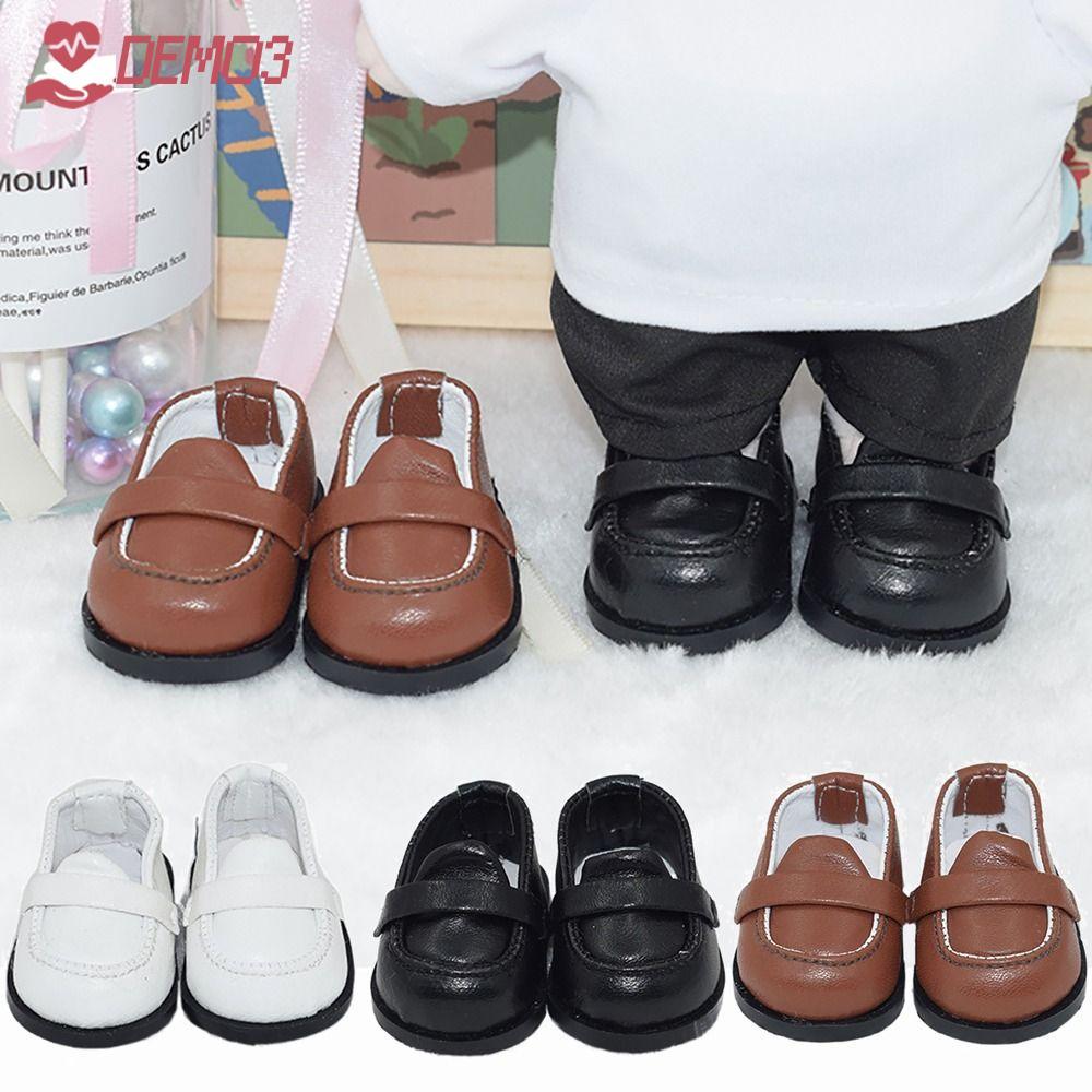 [ดีโม3] รองเท้าตุ๊กตา,10/20ซมอุปกรณ์ของเล่นเสื้อผ้าตุ๊กตา,แฟชั่นหนัง ปู่ เปลี่ยนอุปกรณ์ประกอบฉากภาพมินิวิชาการสไตล์รองเท้า10/20ซมผ้าฝ้ายยัดตุ๊กตา
