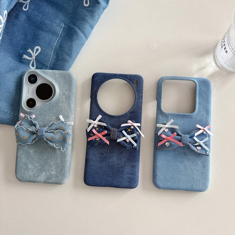 Denim ผ้าใบกระเป๋าสตางค์สําหรับ Huawei Pro P80 Ultra Mate DENIM เคสโทรศัพท์สําหรับ 70 Mate 70 Air Ma