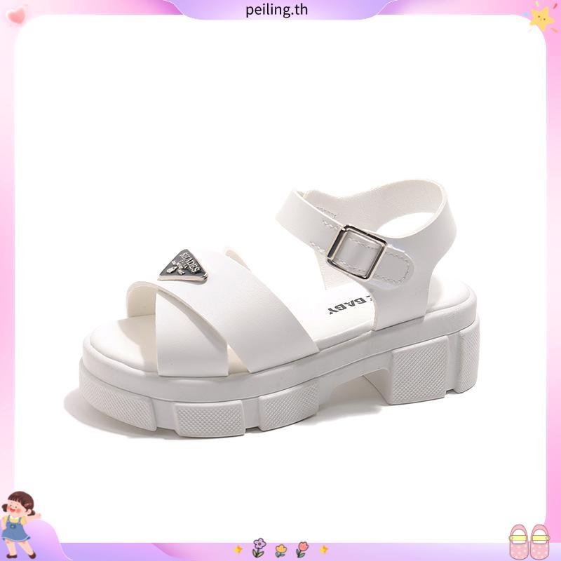 รองเท้าแตะ CROSS HEELS เด็กผู้หญิง