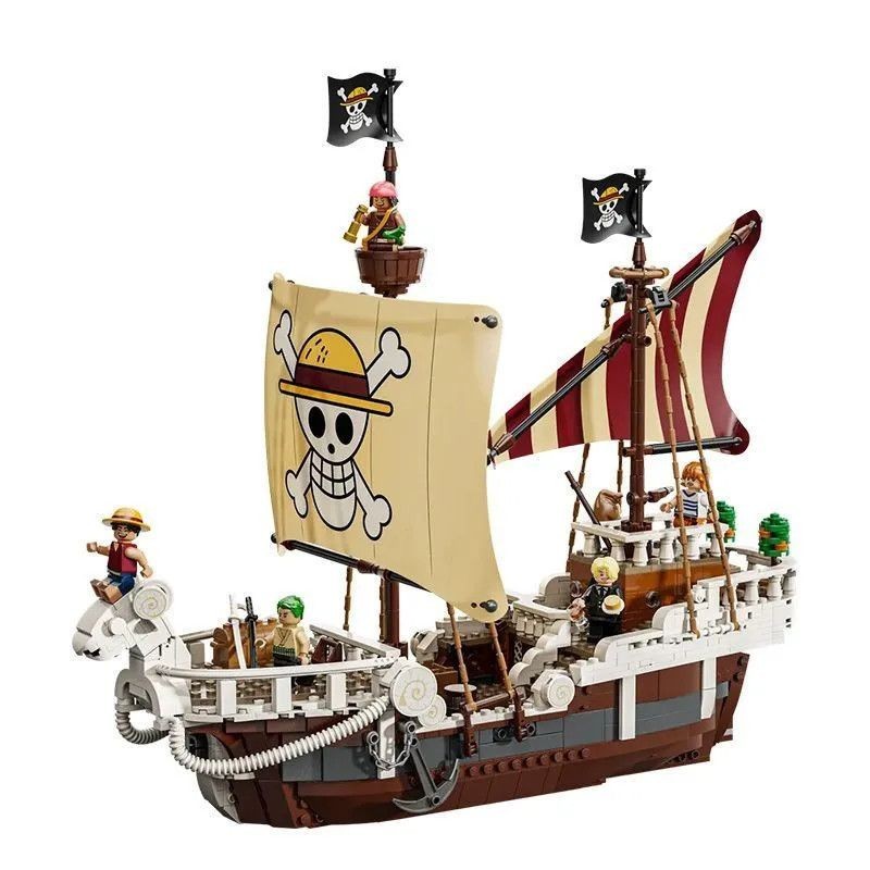 เข้ากันได้กับ Lego 75639 Forward Merry One Piece One Piece Boy Creative Building Blocks ประกอบของเล่