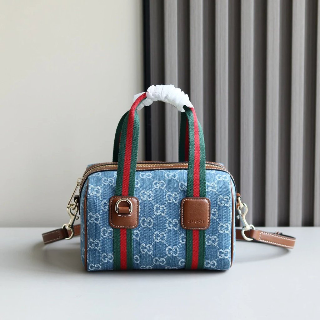 [สินค้าใหม่] แรงบันดาลใจจาก Gucci Logo Travel Bag Profile, Brand Launched Mini GG Handbag Shoulder B