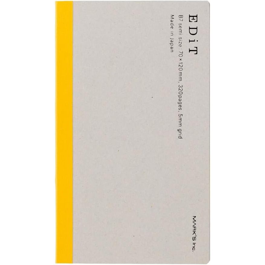 EDiT B7 Size Graph Notebook - Stylish Refill for Your Planner