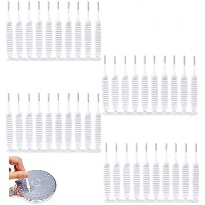 Gap Hole Anti-Clogging Cleaning Brush, 2025 Upgrade Shower Head Brush Shower Head Cleaning Brush Sho