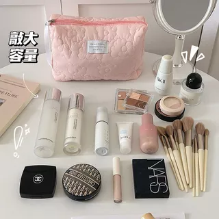 Ins Style Candy Color Cosmetic Bag Large Travel Storage Cosmetic Bag High-Value Outing Portable Portable Portable Storage Box