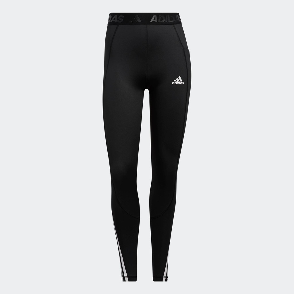 adidas Training Techfit 3-Stripes Long Gym Leggings Women Black GR8248