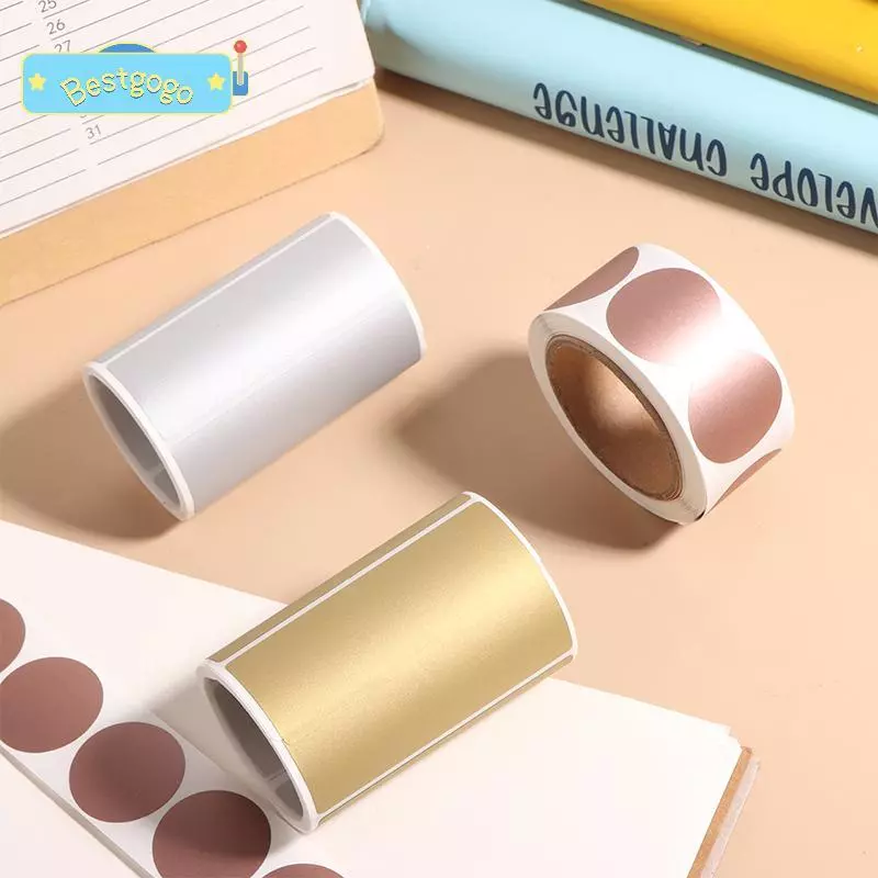 [Bestgogo-t] 300 ชิ้น/ม้วนรอยขีดข่วนฉลาก Secret Code Cover Stiers Self-Adhesive Stier การ์ดกิจกรรม Scratch-off Stiers
