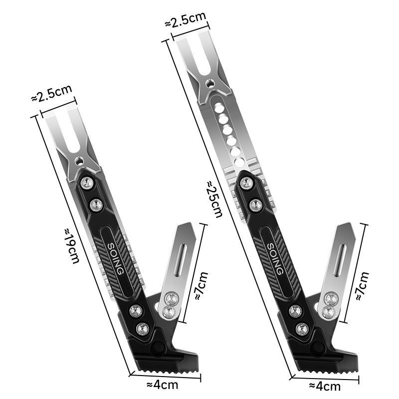 Shuoying Motorcycle Electric Scooter Side Stand Aluminum Alloy Bracket For Niu Ninebot