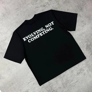 (ผ้าฝ้าย 100%) Luvoro 2026รุ่นใหม่ เสื้อยืด Cotton oversize T-shirt unisex ลาย เนื้อผ้านุ่มระบายอากาศดี แขนสั้น ใส่สบายสีดำและสีขาว เสื้อยืดทูโทน เสื้อยืดแขนสั้น C1934
