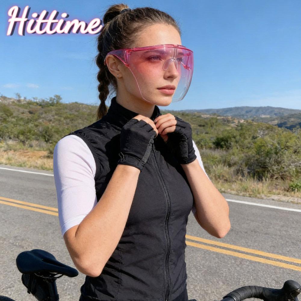 HITTIME Windproof Anti Fog Full Face Shield กันฝุ่น Splash Proof ป้องกัน Face Cover Unisex Anti-Scra