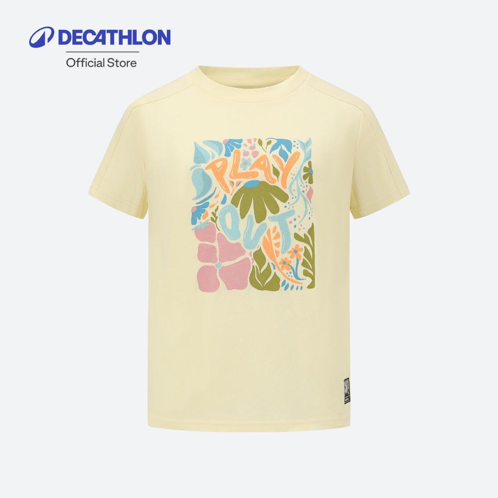 Decathlon Hiking Junior Nh100 T-Shirt 15 Years เสื้อเดินป่าสำหรับเด็กอายุ 7-15 ปี รุ่น Nh100