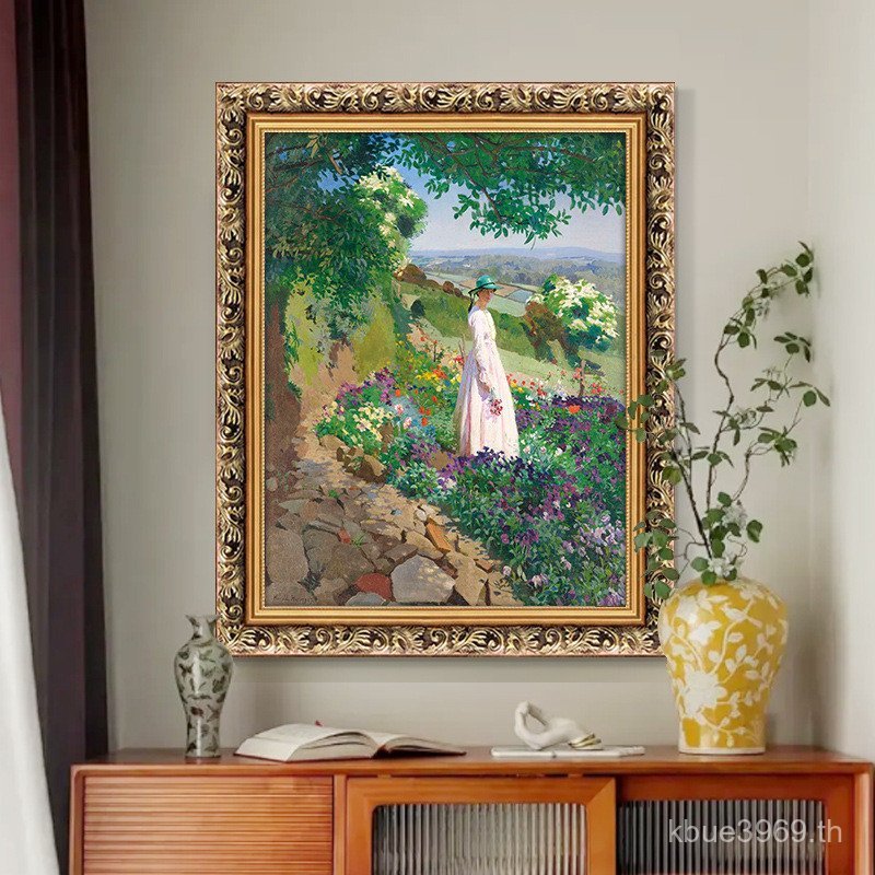 ภูมิทัศน์ร้านอาหาร Mountain Wild World Pastoral Life Niche Art ห้องนั่งเล่นตกแต่งภาพวาดตัวอักษรภาพวา