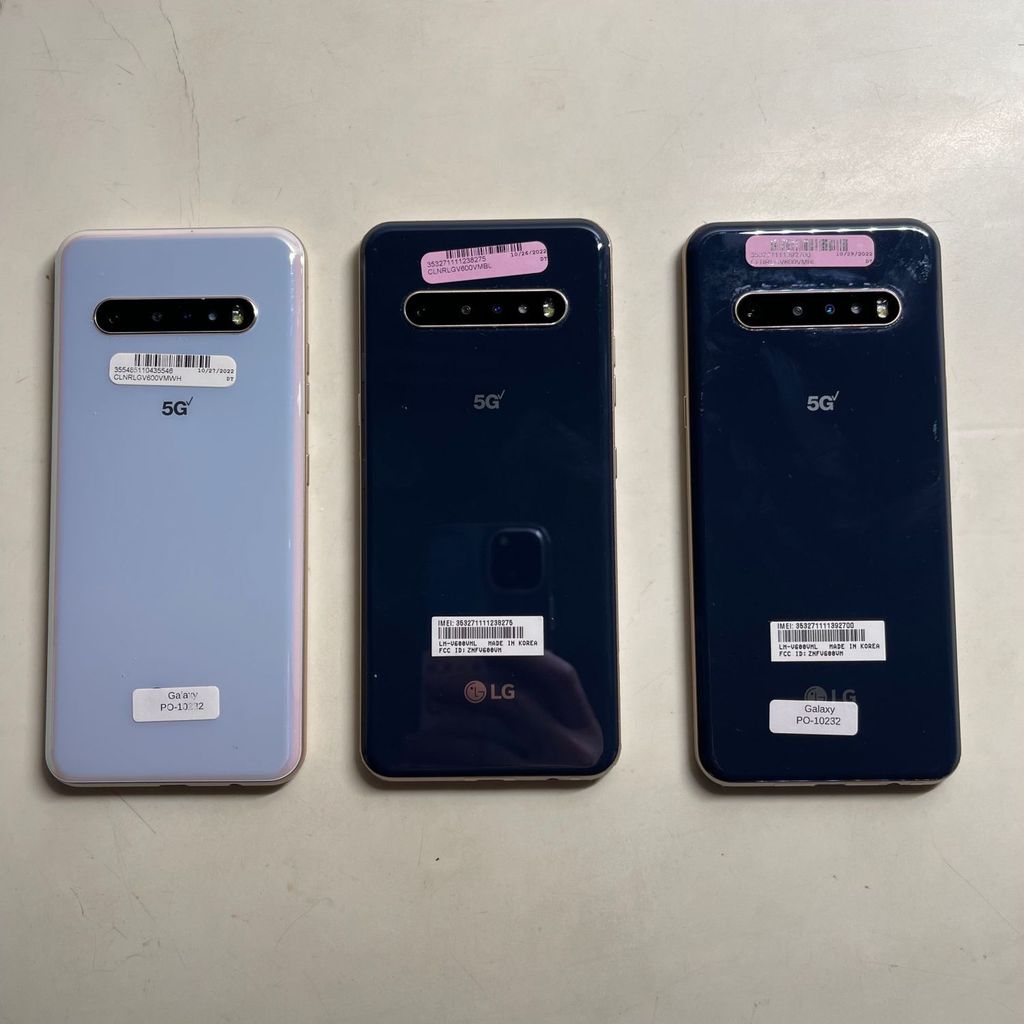มือสอง LG V60 ThinQ Full Netcom 5G เกมโทรศัพท์มือถือราคาถูก 865cpu 8+128G 6.8 ลายนิ้วมือหน้าจอ