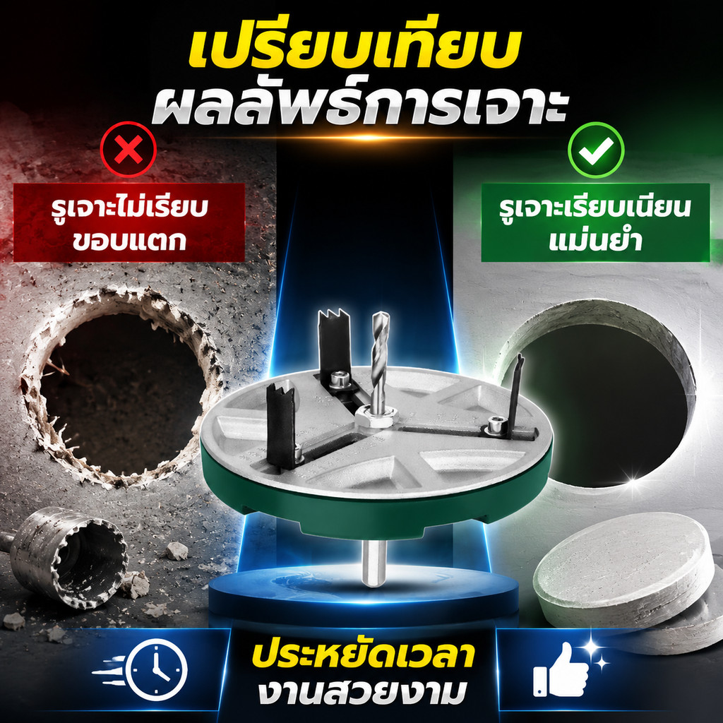เลื่อยเจาะรูขนาดเส้นผ่านศูนย์กลางปรับได้ รูปที่ 5