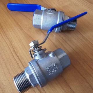บอลวาล์วสแตนเลส (Ball Valve) เกลียวนอก-เกลียวใน สแตนเลส 304 รูเต็ม ขนาด 1 นิ้ว