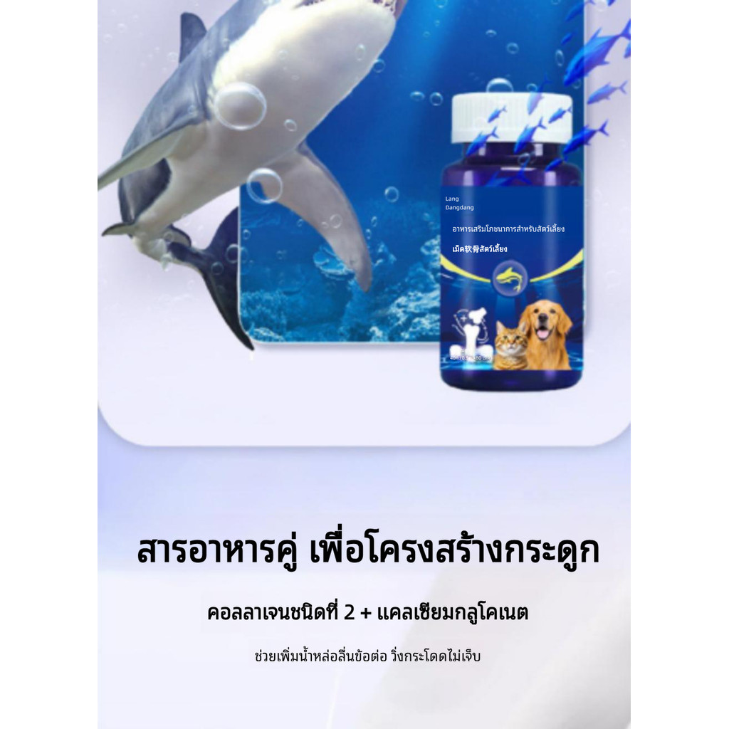 บริการOEM อาหารเสริมสัตว์เลี้ยง เม็ดวิตามินรวม เม็ดแคลเซียมกระดูกฉลาม บำรุงกระดูกข้อต่อ เสริมวิตามิน