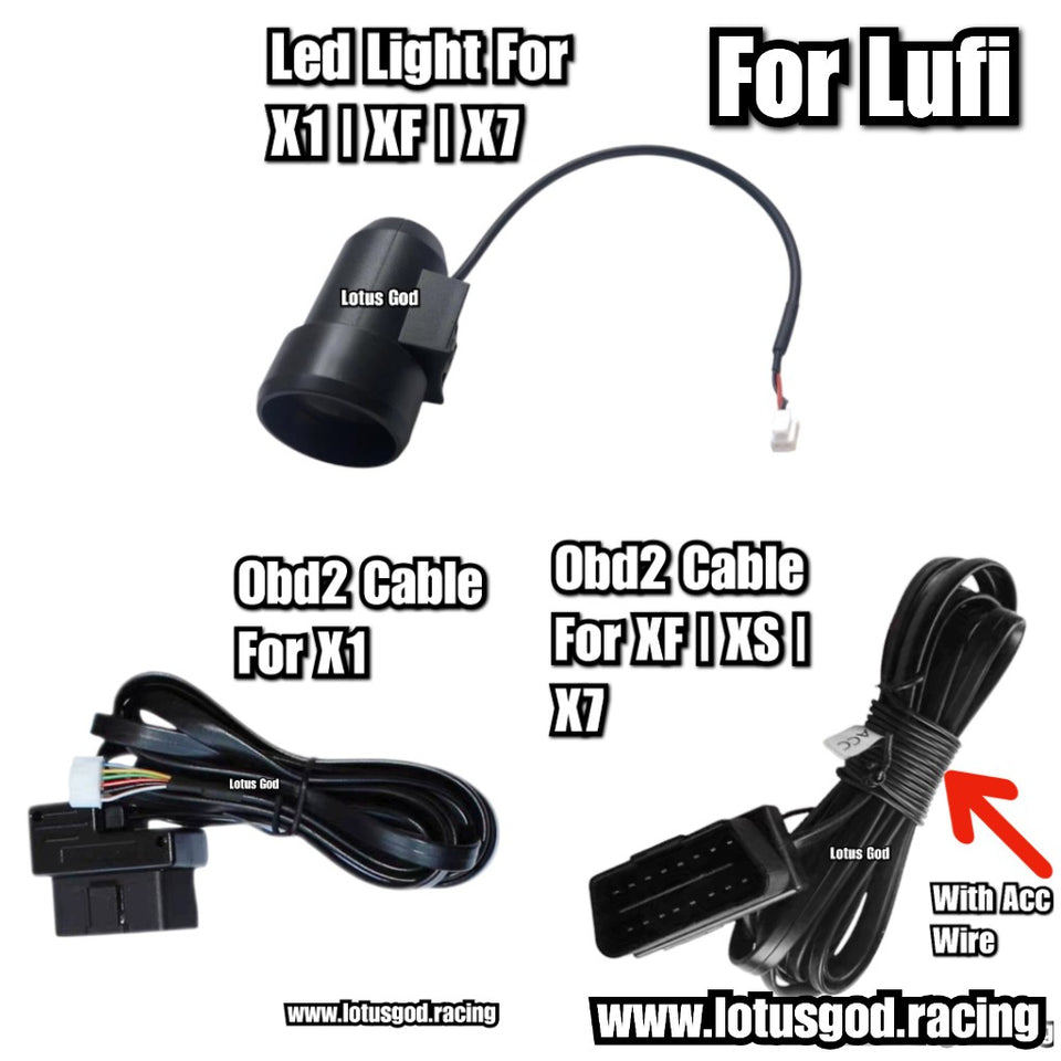 Lufi X1 XF XS X7 Gauge Meter เปลี่ยนสาย Shifter ไฟ Led อุปกรณ์เสริมและอะไหล่ OBD2 สาย