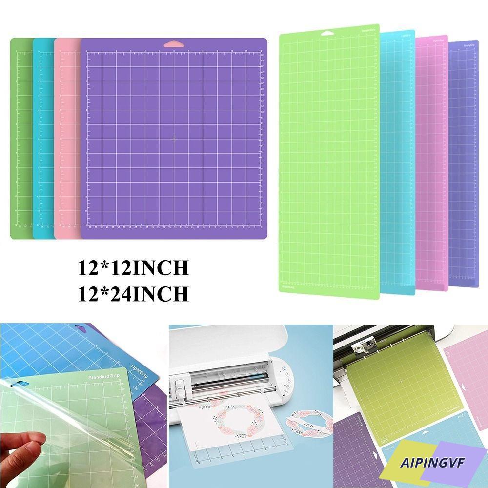 AIPINGVF แผ่นรองตัด, แผ่นตัดกันลื่นกาว, สต็อกการ์ดหนาทนทาน PVC Cameo Silhouette Cricut Mat สําหรับงานฝีมือเย็บผ้า