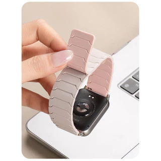 สายซิลิโคนแม่เหล็กสําหรับ Huawei Watch Fit 4/4 Pro Fit 5/5Pro Breathable สายรัดข้อมือฤดูหนาวสําหรับ Huawei Fit 3 2 1