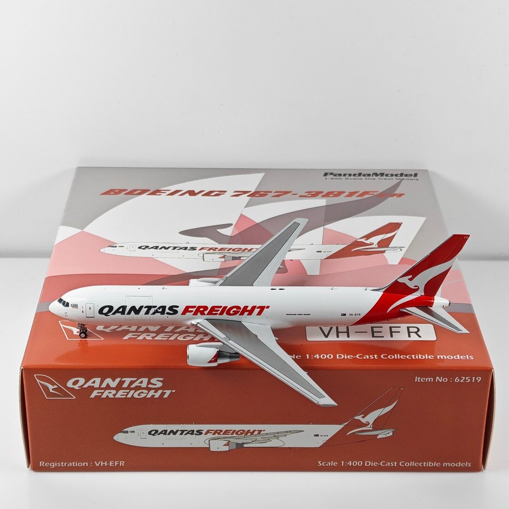 PandaModel 1: 400 Australian Airlines B767-300 VH-EFR VH-OGT โมเดลเครื่องบินโลหะผสม