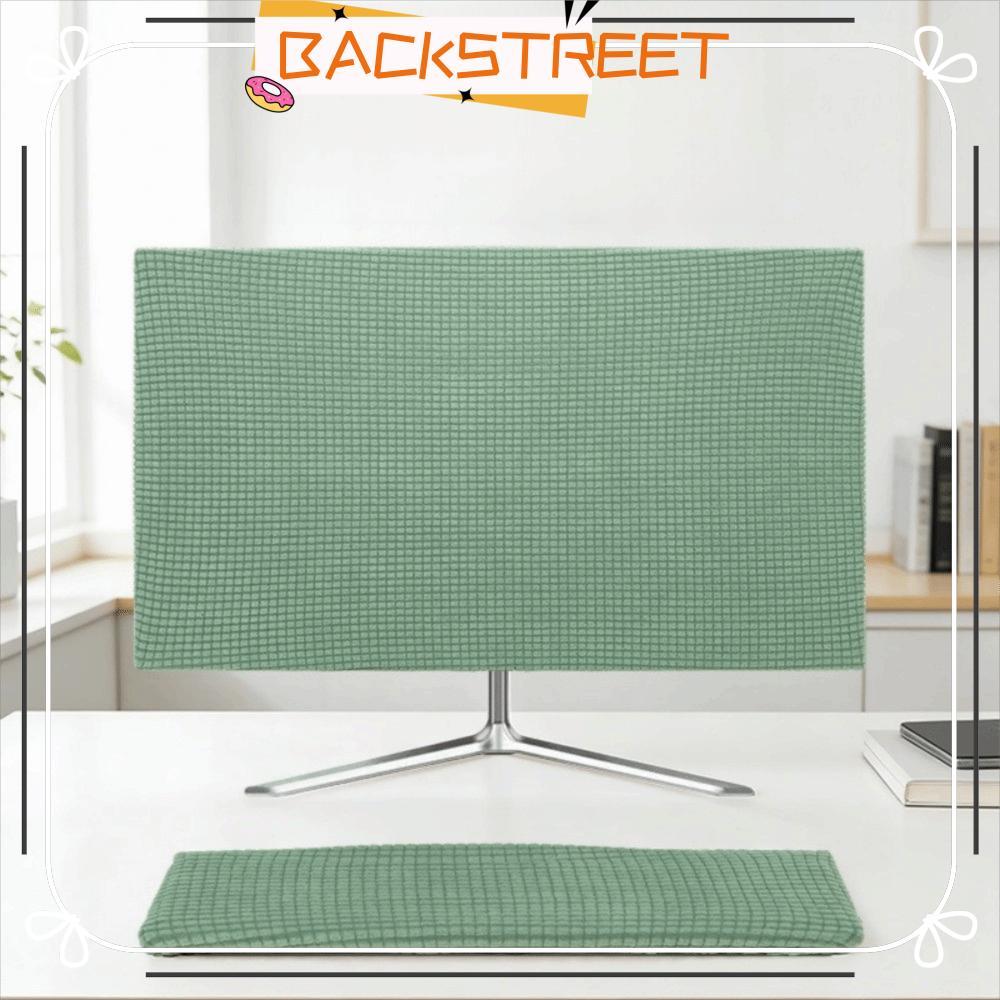 BACKSTAGE ผ้าคลุมกันฝุ่น, ผ้าคลุมคอมพิวเตอร์สีทึบ 27-30 นิ้ว, Universal High Elastic Full Coverage Cloth Protective Cover Screen Monitor