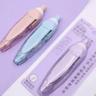 เทปลบคำผิดแบบกด รีฟิลได้ 6 ม. สีพาสเทล เทปลบคำผิดน่ารัก พร้อมไส้เปลี่ยน สำหรับนักเรียน โรงเรียน ออฟฟิศ