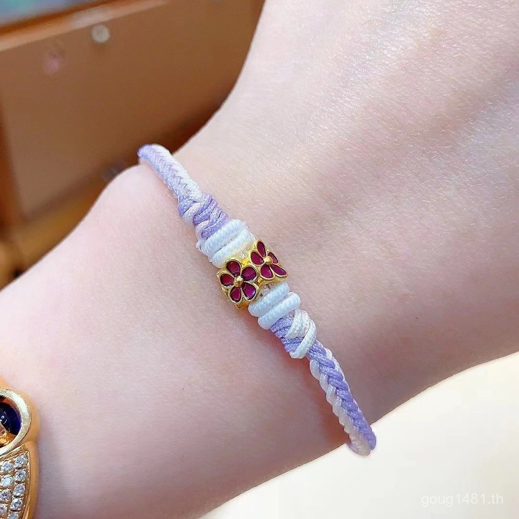 ดอกไม้ Passepartout Gold Braided 999 ชุดผู้ผลิตตรง Hard Pure Gold Hand Pure Gold หญิงอุปกรณ์เสริมเชื