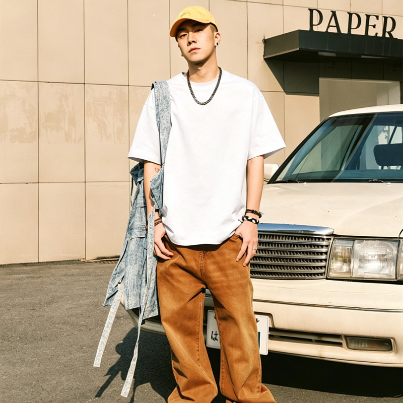 YOOSTRY [3ตัว] เสื้อยืด ผู้ชาย แบรนด์เนม 220G ผ้าหนา ทรง Oversize คอกลม ไซส์ใหญ่ S-4XL ราคา ถูกที่สุด ดีลบีเคเค แกลเลอรีภาพที่ 6