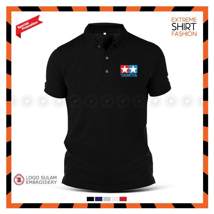 Polo Tee เสื้อ Kapas TAMIYA Super Mini 4WD Magnum วิทยุควบคุมรถ Baju เสื้อยืด Lelaki Lelaki โลโก้ Su