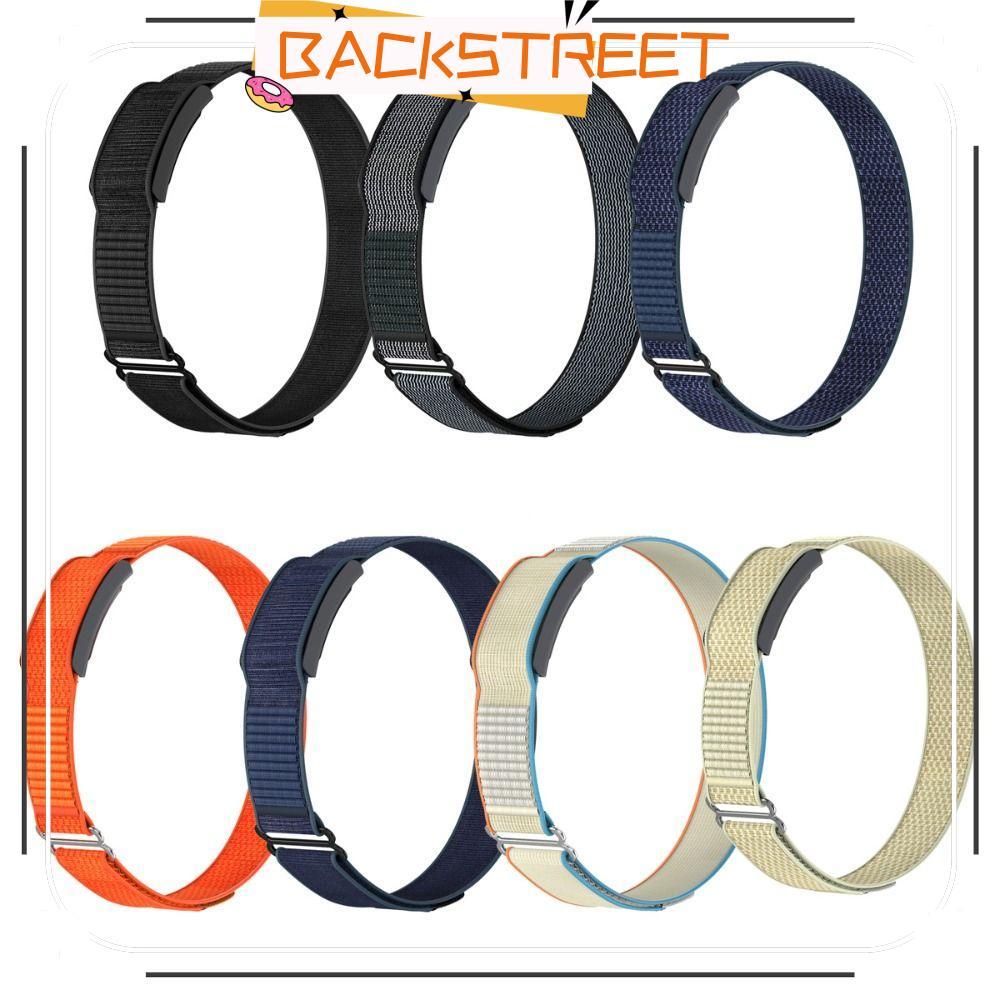 BACKSTAGE Fitness Tracker Strap, 22mm Nylon Sport Band, Breathable Loop Design Adjustable Bicep Band