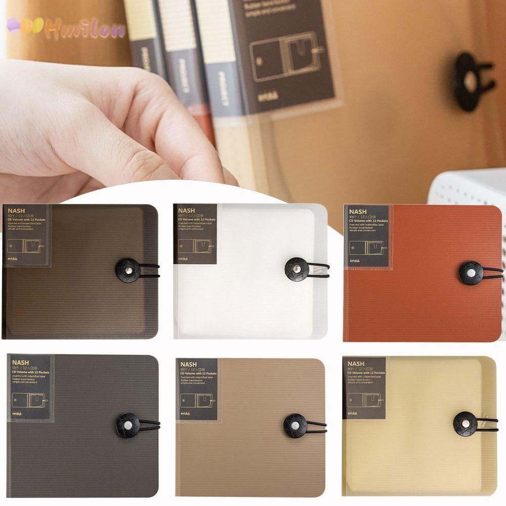 HMILON DVD กระเป๋าสตางค์สําหรับรถบ้าน CD กระเป๋า CD DVD Storage Cover Holder กล่องอัลบั้มกรณี