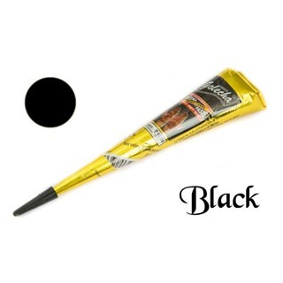 เฮนน่าเพ้นท์ตัว Golecha Henna Cone เฮนน่าอินเดีย สีดำ  สีเพ้นท์ฮาลาล