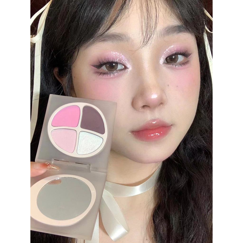 อายแชโดว์ eyeshadow palette พาเลทตา Joocyee หมักสีอายแชโดว์สี่สี Palette ใหม่พื้นเมืองสีนู้ดฤดูใบไม้